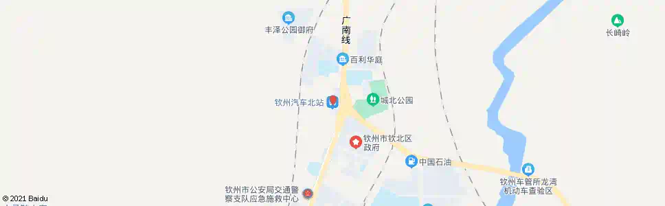 钦州汽车北站_公交站地图_钦州公交_妙搜公交查询2025
