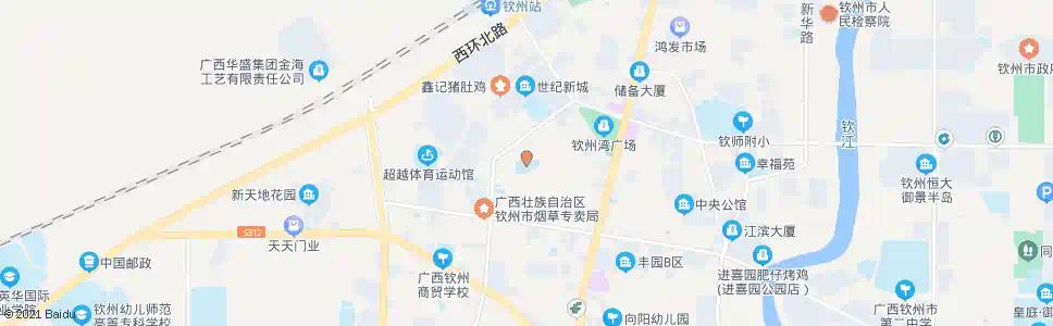 钦州市七小_公交站地图_钦州公交_妙搜公交查询2025