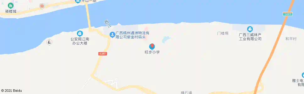梧州旺步小学_公交站地图_梧州公交_妙搜公交查询2025