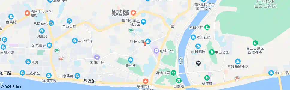 梧州蝶山一路_公交站地图_梧州公交_妙搜公交查询2025