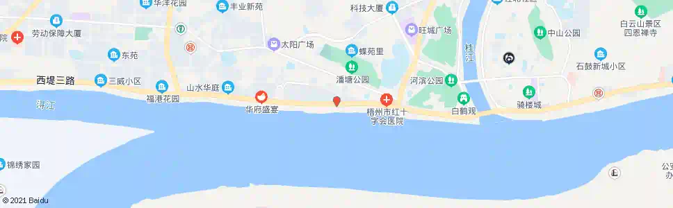 梧州西堤二路_公交站地图_梧州公交_妙搜公交查询2025