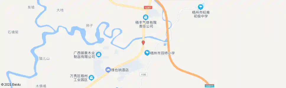 梧州双桥村_公交站地图_梧州公交_妙搜公交查询2025