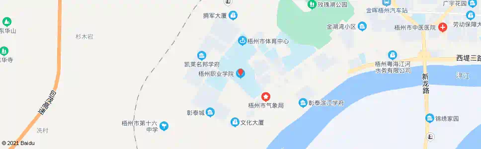 梧州梧州职业技术学院_公交站地图_梧州公交_妙搜公交查询2025