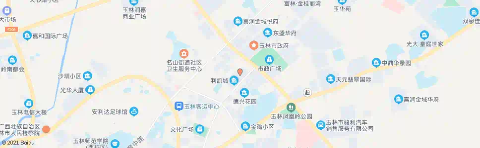 玉林金碧苑_公交站地图_玉林公交_妙搜公交查询2025