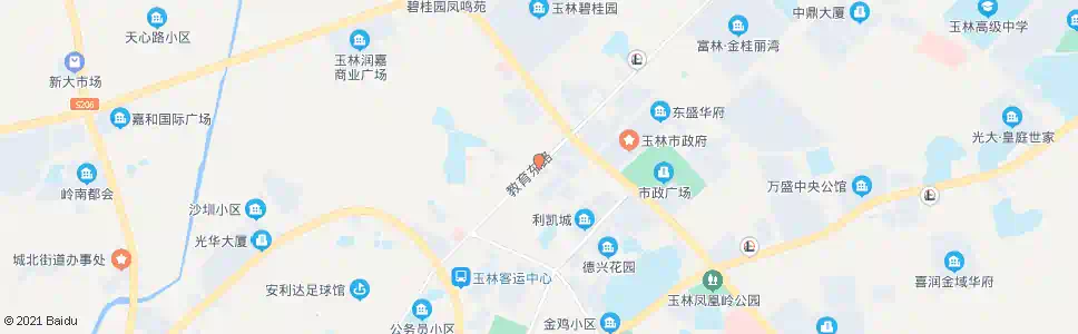 玉林海达玫瑰花园_公交站地图_玉林公交_妙搜公交查询2025