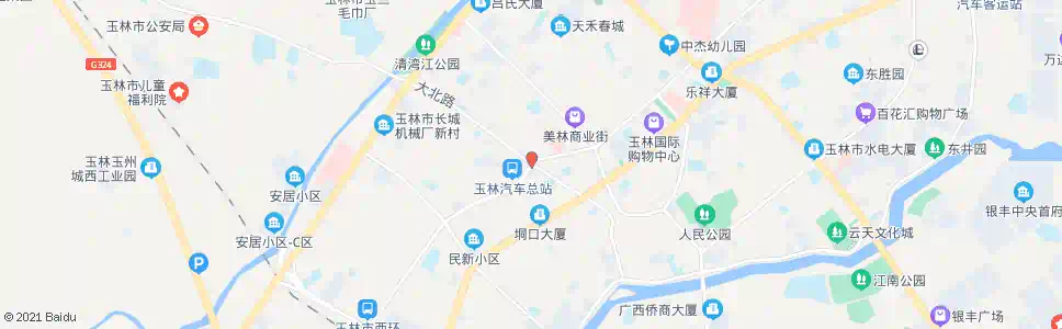 玉林大北路口_公交站地图_玉林公交_妙搜公交查询2025