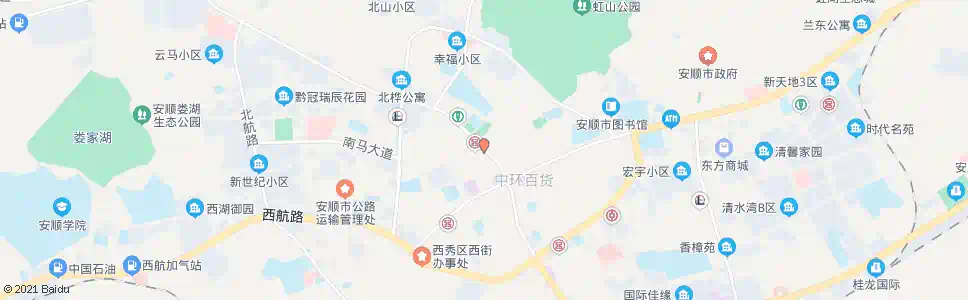 安顺教师小区_公交站地图_安顺公交_妙搜公交查询2025