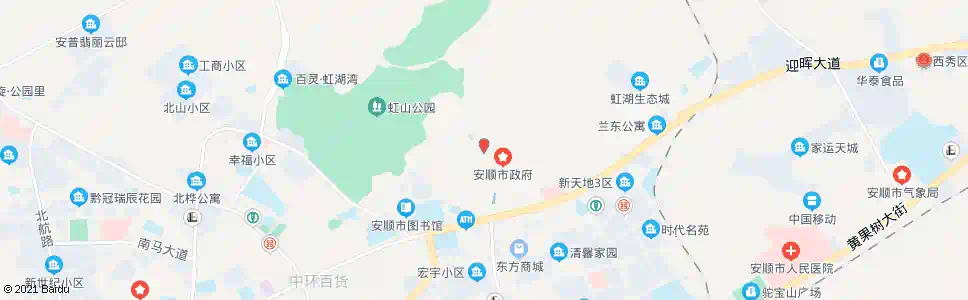 安顺招呼站(塔山广场北)_公交站地图_安顺公交_妙搜公交查询2025