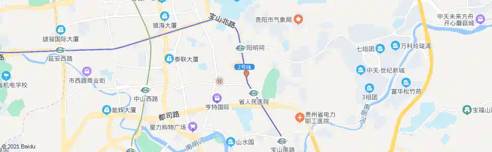 贵阳宝山北路口_公交站地图_贵阳公交_妙搜公交查询2025