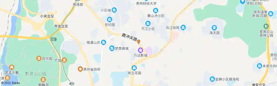 贵阳鹿冲关路_公交站地图_贵阳公交_妙搜公交查询2025