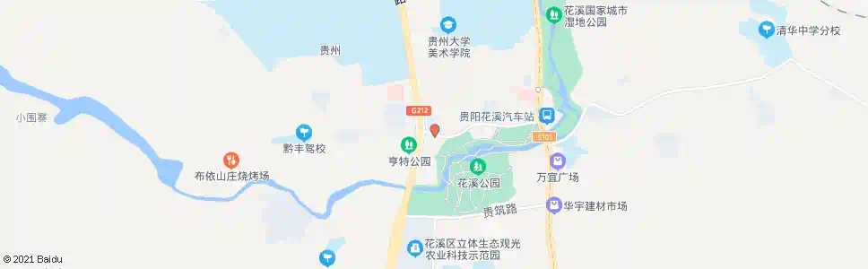 贵阳花溪一小_公交站地图_贵阳公交_妙搜公交查询2025