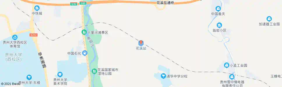 贵阳花溪_公交站地图_贵阳公交_妙搜公交查询2025