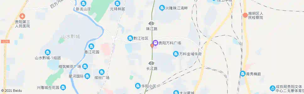 贵阳珠江路(南)_公交站地图_贵阳公交_妙搜公交查询2025