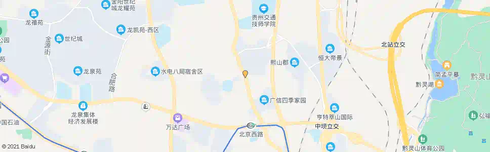 贵阳鸭江寨_公交站地图_贵阳公交_妙搜公交查询2025