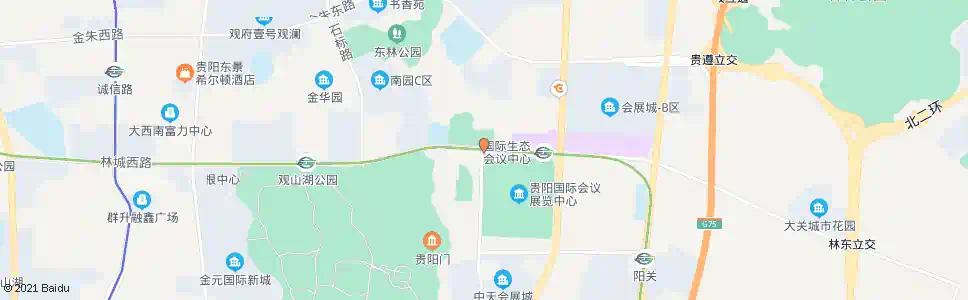 贵阳国际会议中心(北)_公交站地图_贵阳公交_妙搜公交查询2025