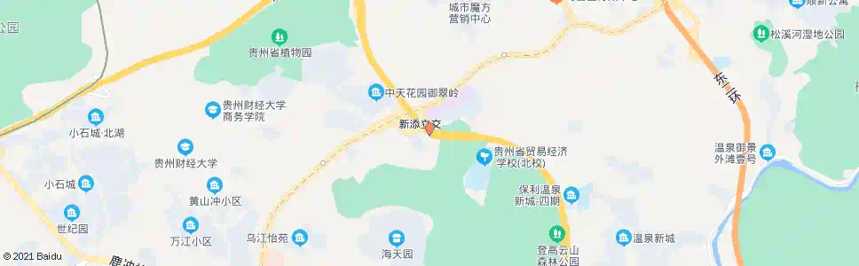 贵阳新添立交站_公交站地图_贵阳公交_妙搜公交查询2025