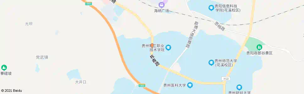 贵阳栋青南路(西)_公交站地图_贵阳公交_妙搜公交查询2025