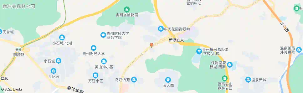 贵阳中天花园路口_公交站地图_贵阳公交_妙搜公交查询2025