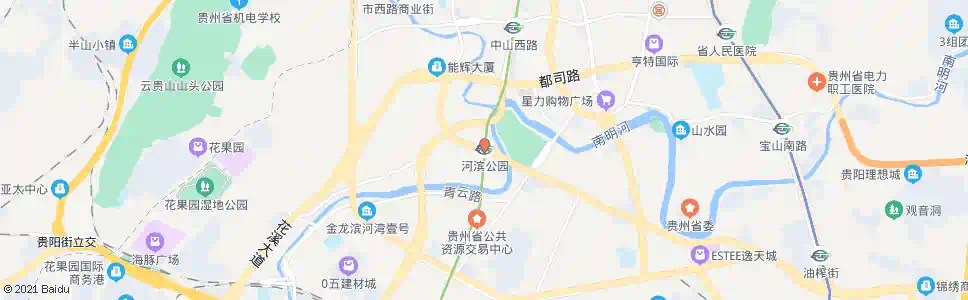 贵阳河滨公园_公交站地图_贵阳公交_妙搜公交查询2025