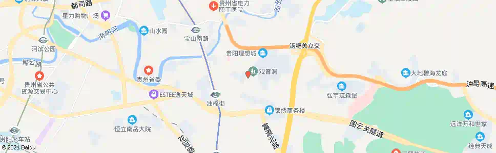 贵阳城南枫竹苑_公交站地图_贵阳公交_妙搜公交查询2025
