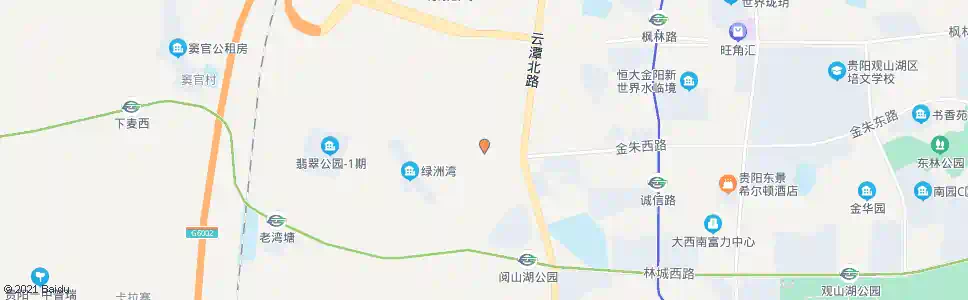 贵阳金朱西路_公交站地图_贵阳公交_妙搜公交查询2025
