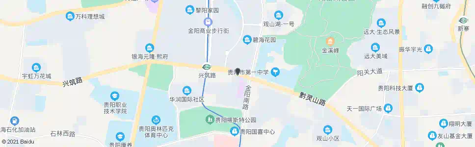 贵阳兴筑西路口_公交站地图_贵阳公交_妙搜公交查询2025