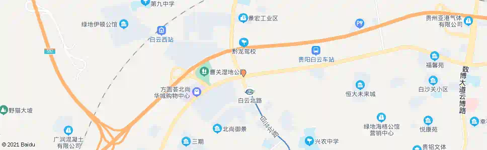 贵阳云环路(中)_公交站地图_贵阳公交_妙搜公交查询2025