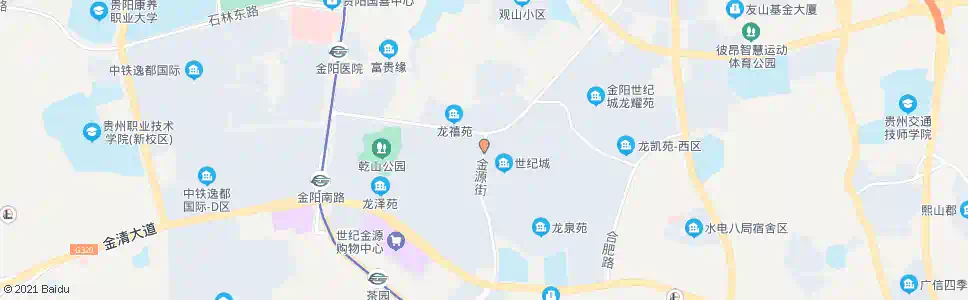 贵阳金源街_公交站地图_贵阳公交_妙搜公交查询2025