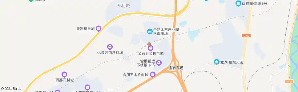 贵阳合朋路口_公交站地图_贵阳公交_妙搜公交查询2025