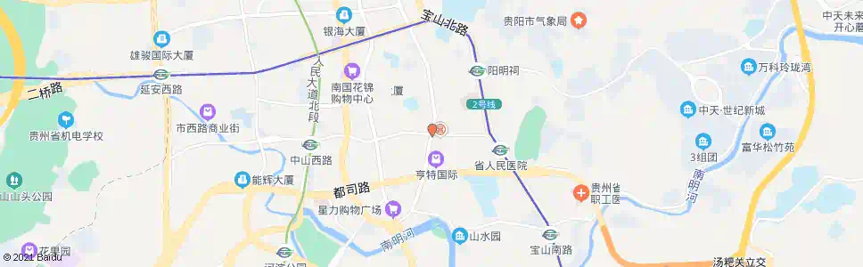 贵阳中山东路_公交站地图_贵阳公交_妙搜公交查询2025