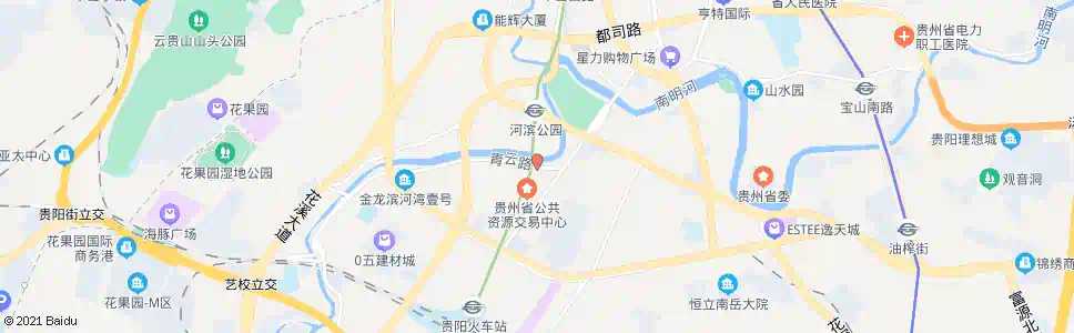贵阳青云路口_公交站地图_贵阳公交_妙搜公交查询2025