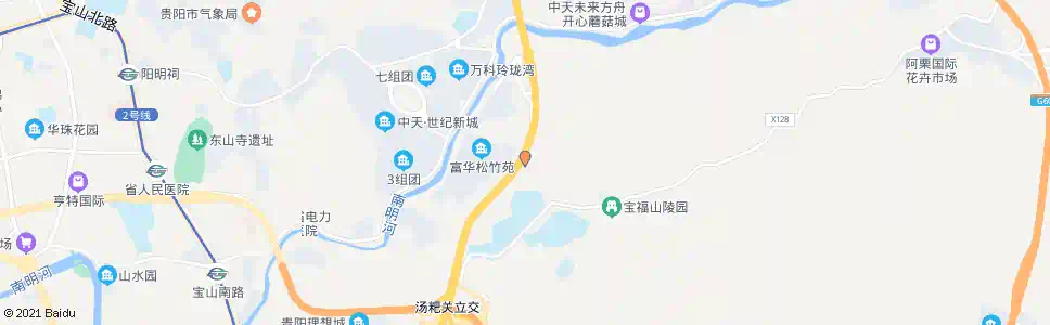 贵阳红岩冲(东)_公交站地图_贵阳公交_妙搜公交查询2025