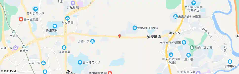 贵阳渔安隧道_公交站地图_贵阳公交_妙搜公交查询2025