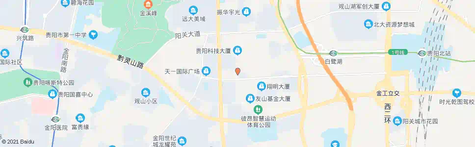 贵阳百挑路_公交站地图_贵阳公交_妙搜公交查询2025