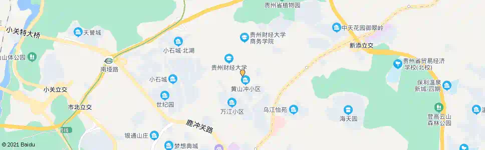 贵阳黄山冲_公交站地图_贵阳公交_妙搜公交查询2025