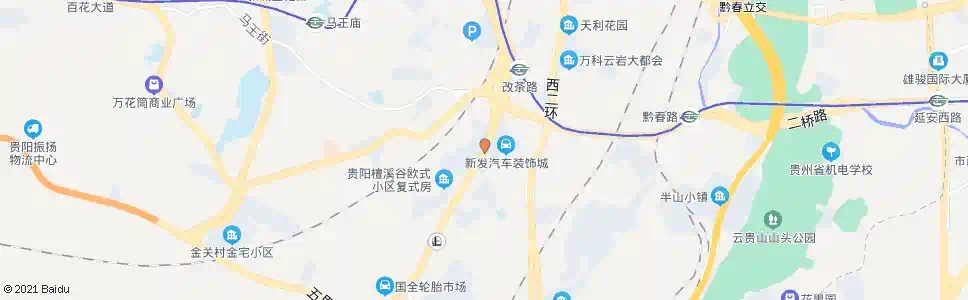 贵阳三桥水果市场_公交站地图_贵阳公交_妙搜公交查询2025