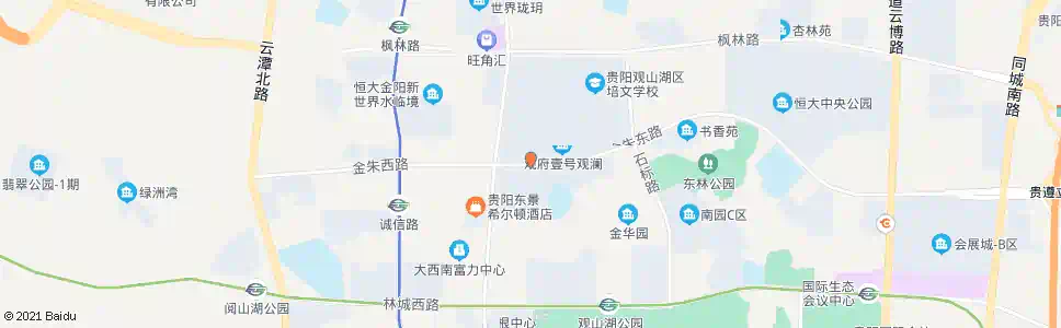 贵阳金朱东路_公交站地图_贵阳公交_妙搜公交查询2025