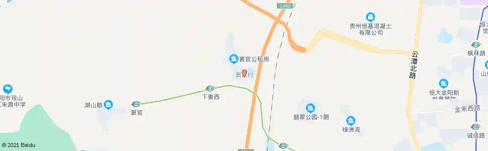 贵阳窦官村_公交站地图_贵阳公交_妙搜公交查询2025