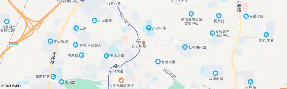 贵阳大山洞_公交站地图_贵阳公交_妙搜公交查询2025