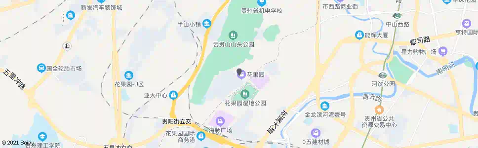 贵阳松山南路口_公交站地图_贵阳公交_妙搜公交查询2025