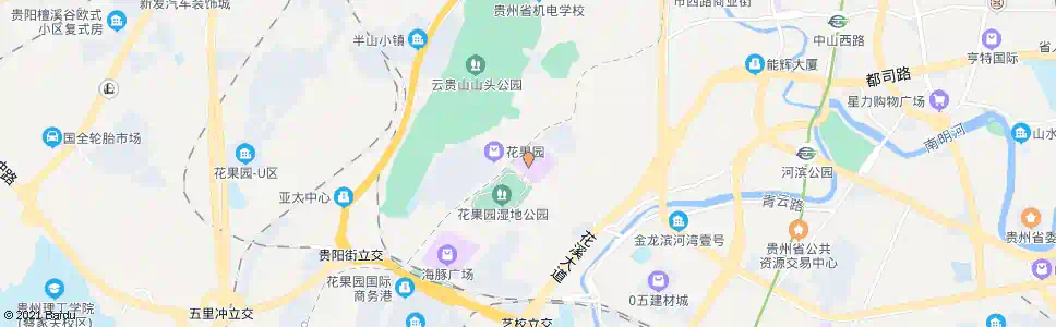 贵阳花果园大街_公交站地图_贵阳公交_妙搜公交查询2025