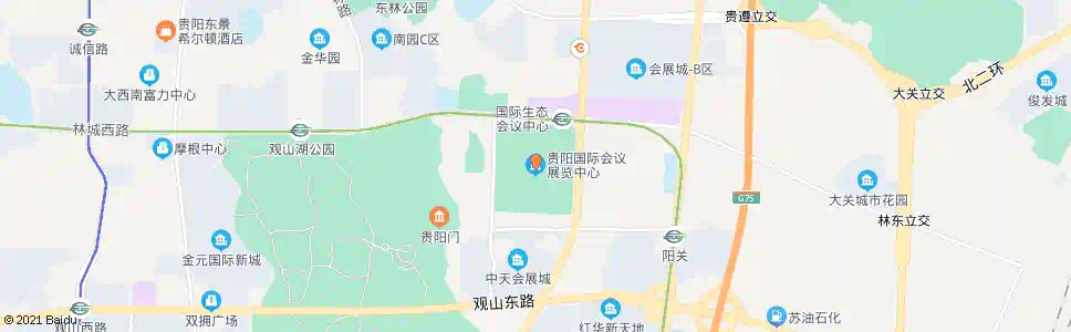 贵阳国际会议中心东_公交站地图_贵阳公交_妙搜公交查询2025