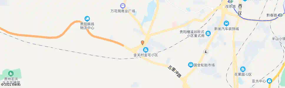贵阳金关小区_公交站地图_贵阳公交_妙搜公交查询2025