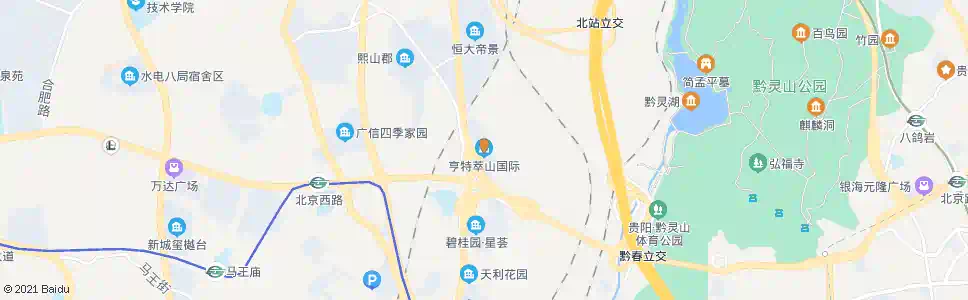 贵阳亨特萃山国际_公交站地图_贵阳公交_妙搜公交查询2025