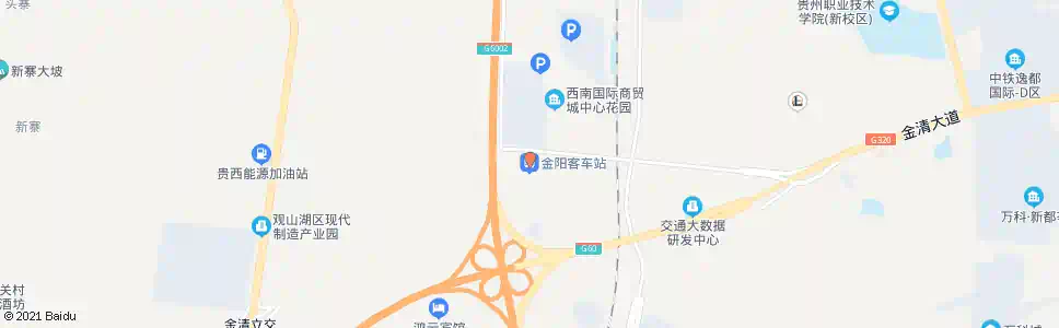 贵阳金阳客站_公交站地图_贵阳公交_妙搜公交查询2025