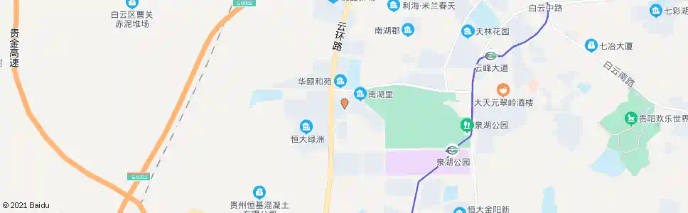 贵阳南湖路口_公交站地图_贵阳公交_妙搜公交查询2025