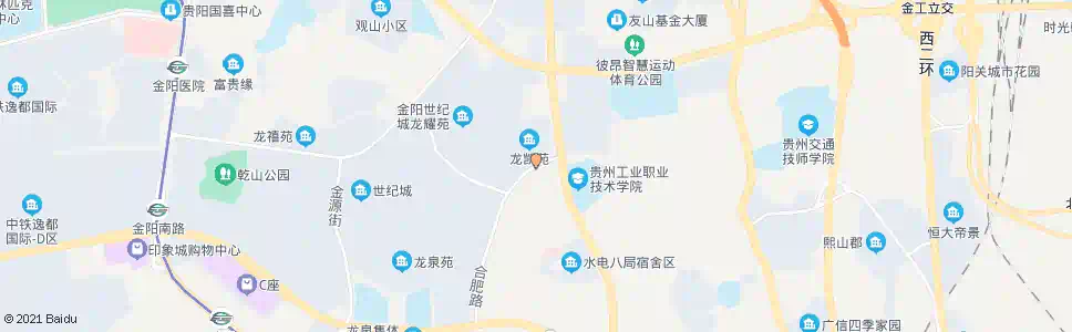贵阳合肥路(中)_公交站地图_贵阳公交_妙搜公交查询2025