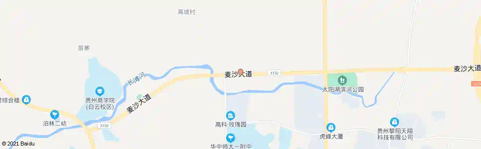 贵阳沙子坡_公交站地图_贵阳公交_妙搜公交查询2025