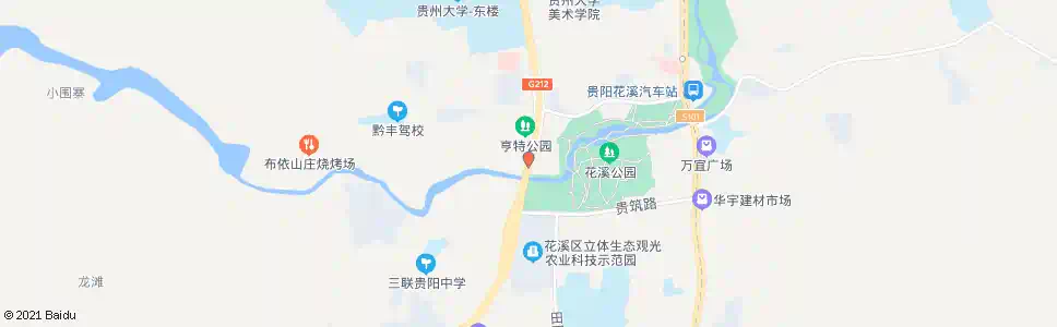 贵阳花溪平桥_公交站地图_贵阳公交_妙搜公交查询2025
