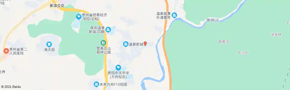 贵阳保利温泉新城_公交站地图_贵阳公交_妙搜公交查询2025